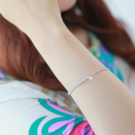 Popular Korean style zircon bracelet (ju...