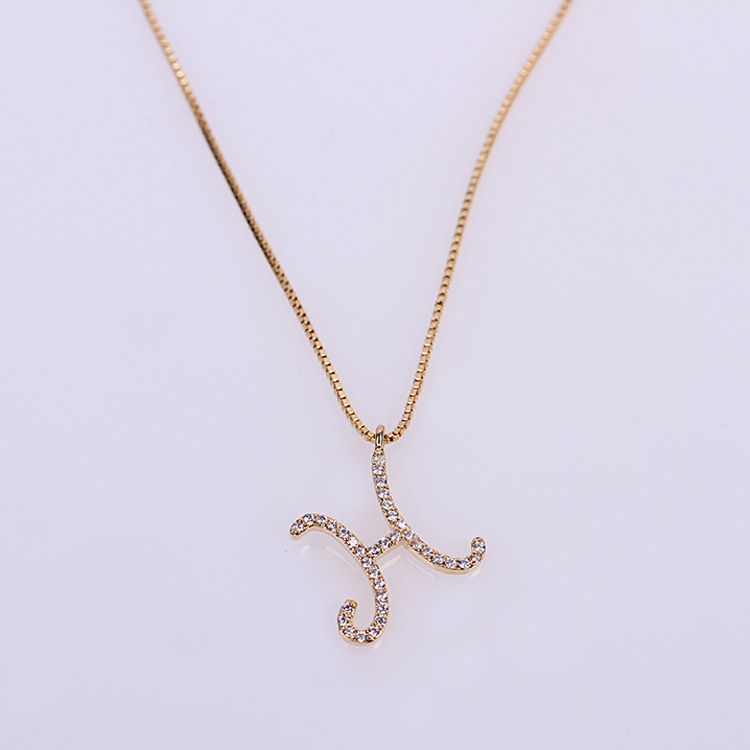 letter H necklace 307006