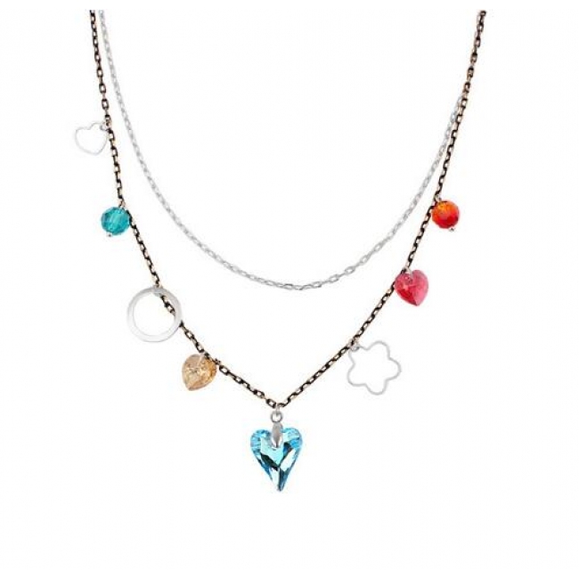 Austrian crystal necklace KY5780