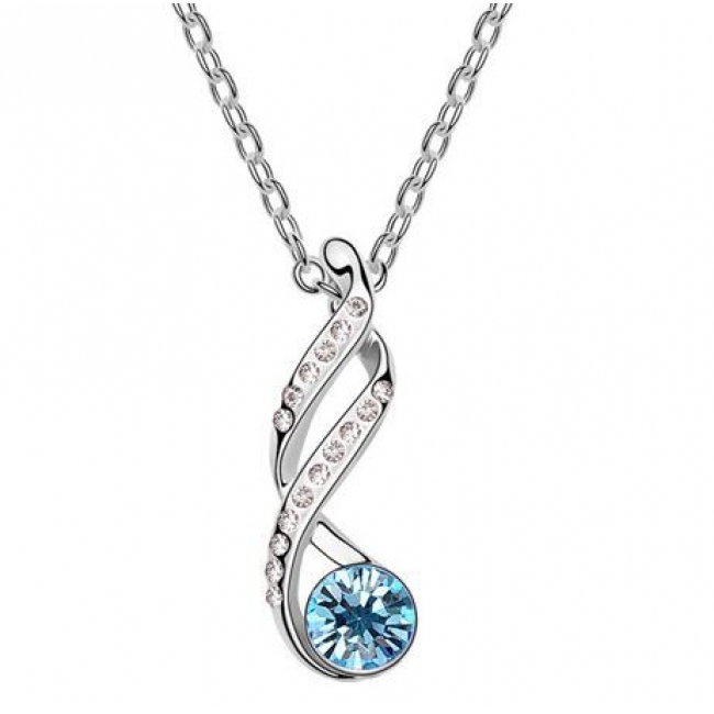 Austrian crystal necklace   KY5222