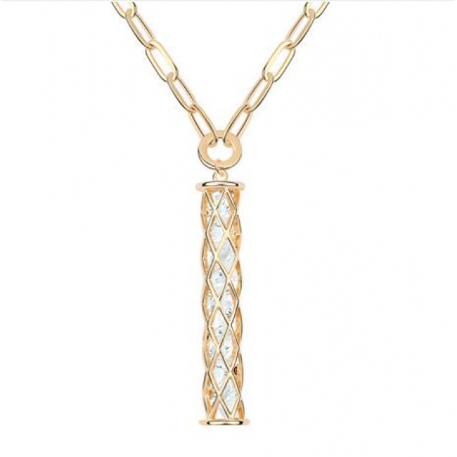 Kovtia crystal long necklace KY6879