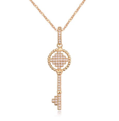 Fashion crystal key necklace KY16538