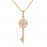 Fashion crystal key necklace KY16538