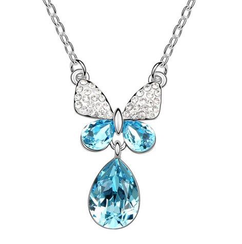 Austrian crystal necklace  KY5343