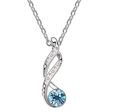 Austrian crystal necklace   KY5222