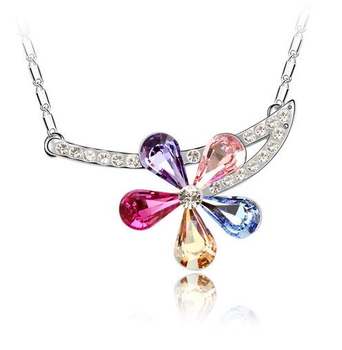 Austrian crystal necklace KY5106