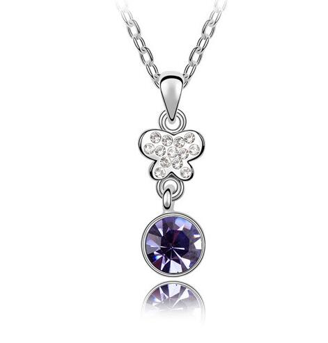 Austrian crystal necklace KY4954