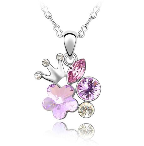Austrian crystal necklace KY4395