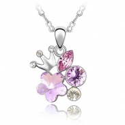 Austrian crystal necklace KY4395
