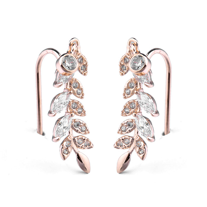 Fashion leaf earring 125669