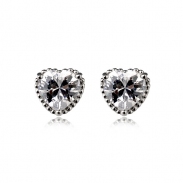 heart shape stud earring  87396