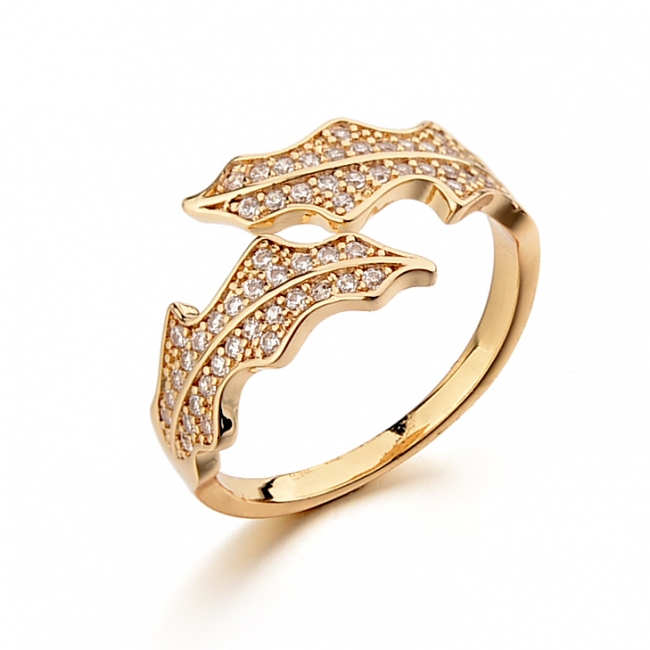 leaf open ring 115643