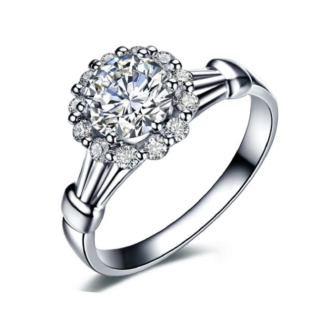 zircon flower ring 975900