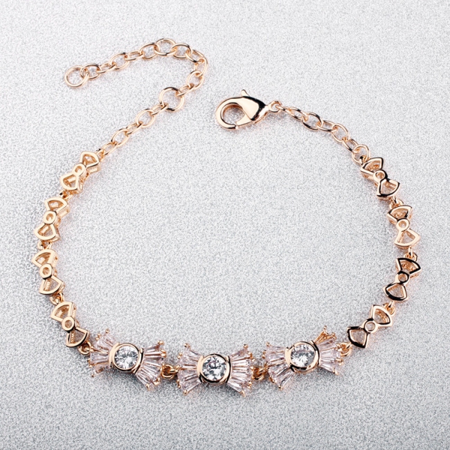 knot zircon bracelet 32059