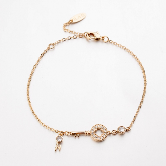 gold key bracelet 171238