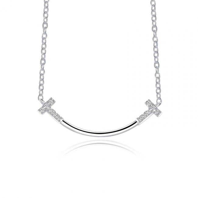 simple zircon necklace 1012