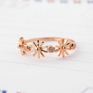 sunflower crystal ring 97602