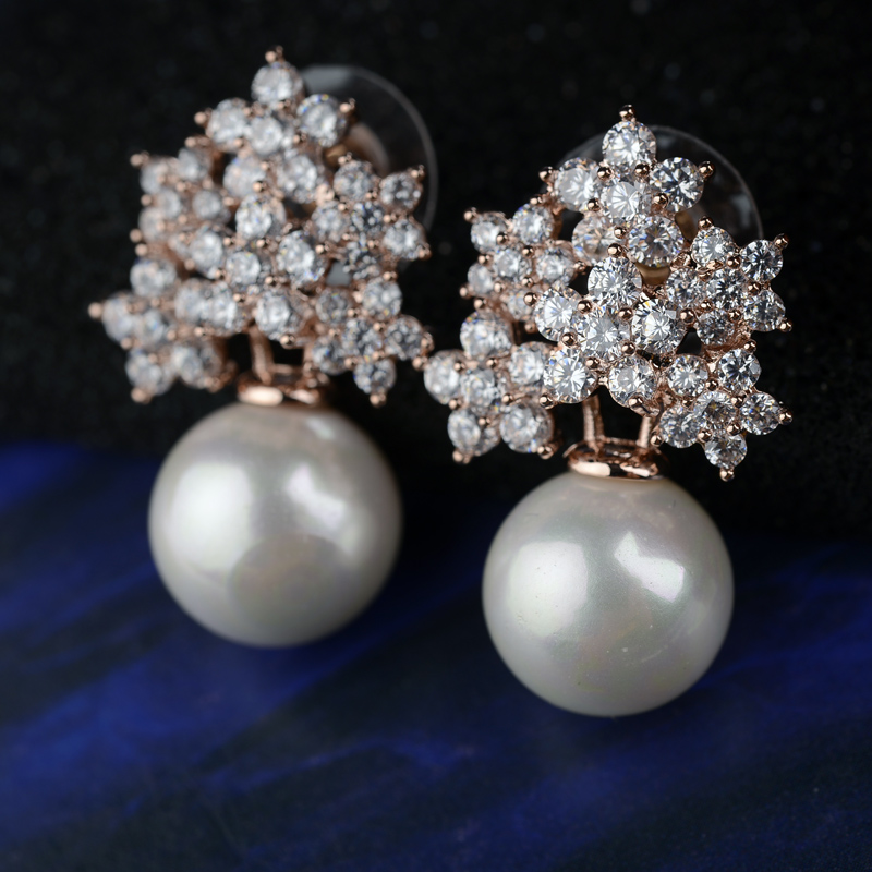 zircon pearl earring 208094002