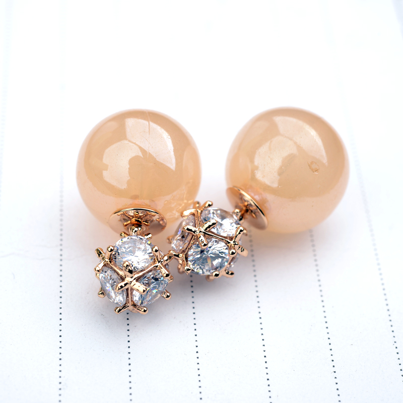 zircon pearl earring 87809