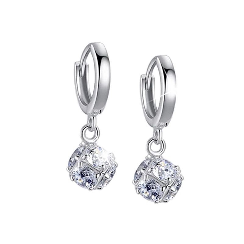 zircon hoop earring 208097