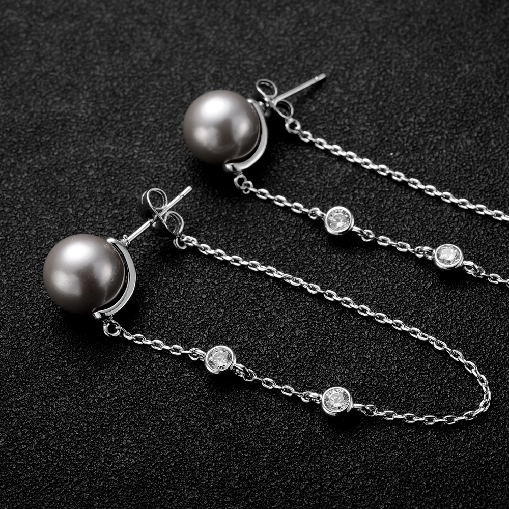 long chain pearl earring 87816