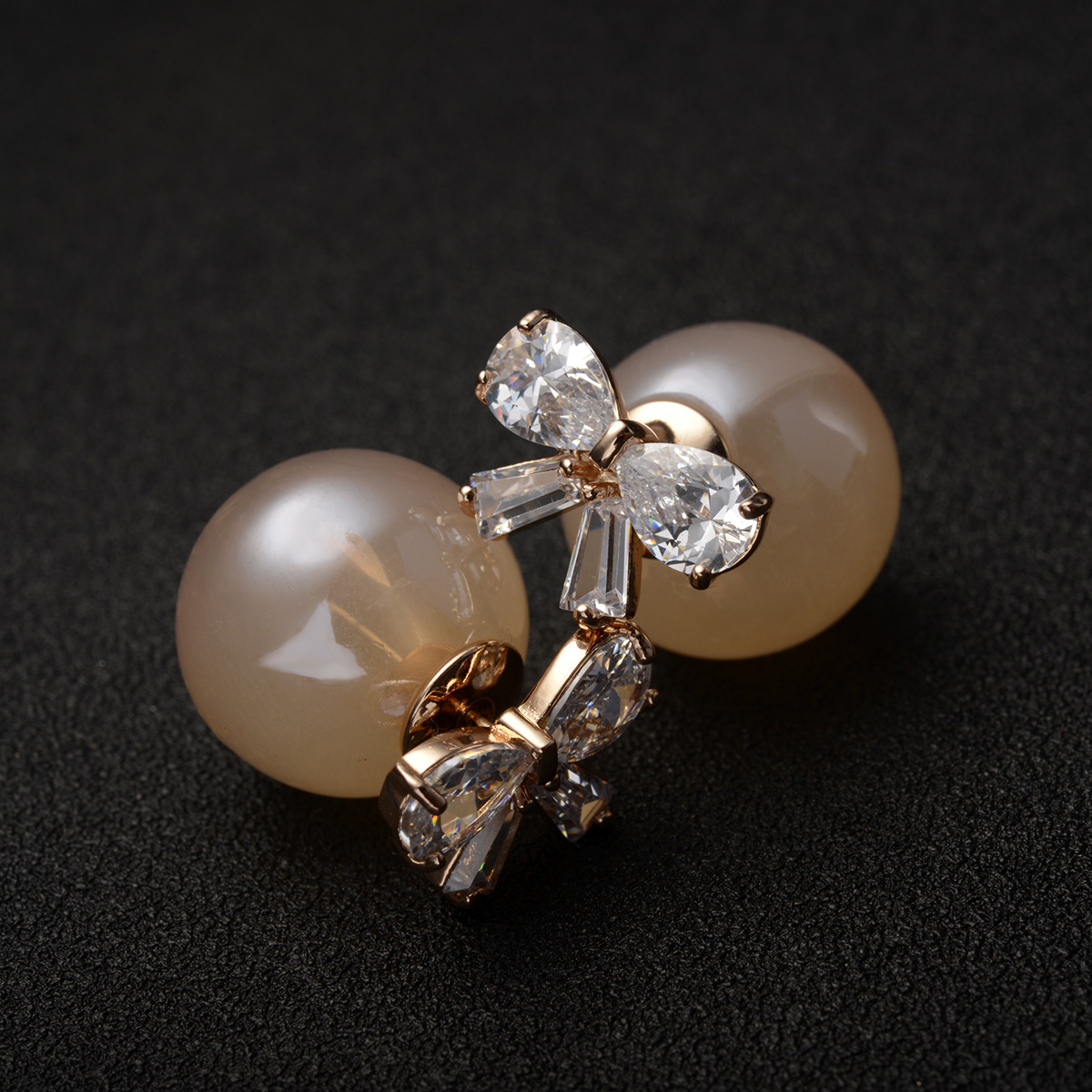 knot pearl stud earring 87827