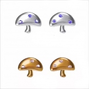 mushroom stud earring 87880