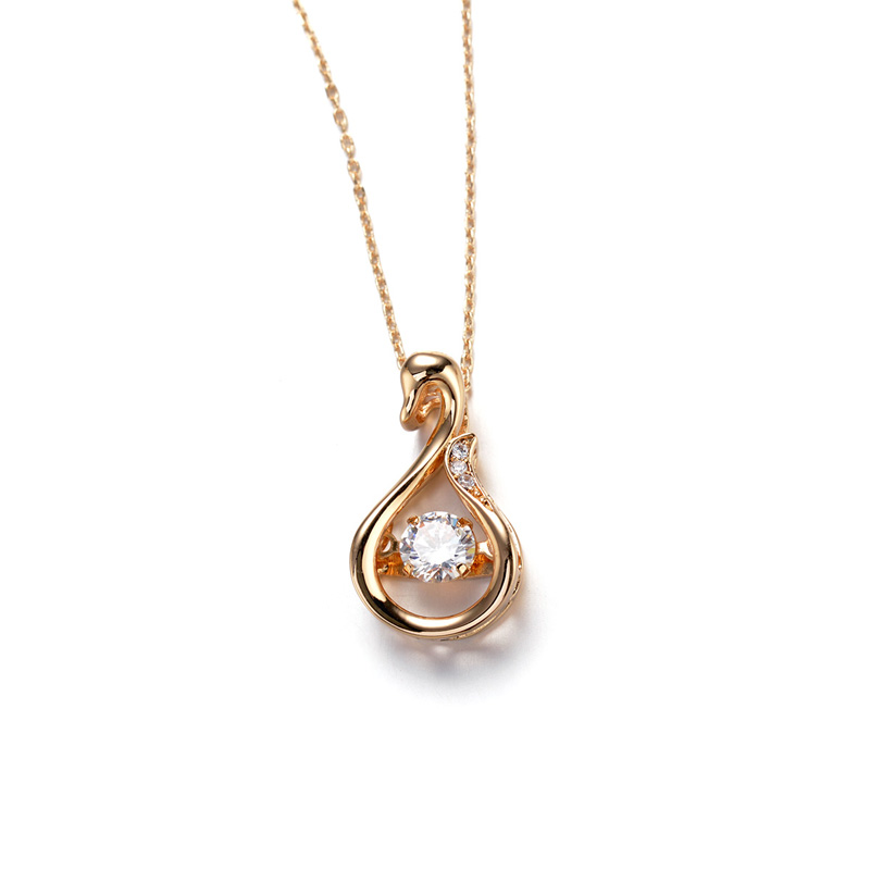 swan zircon necklace 77550