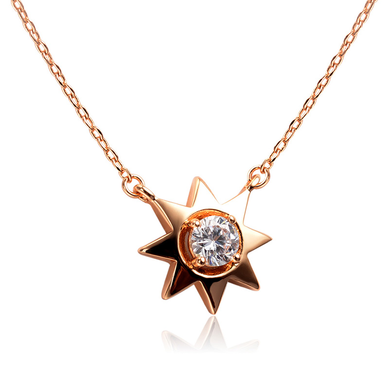 sun zircon necklace 62102