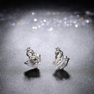 swan zircon earrings 2040