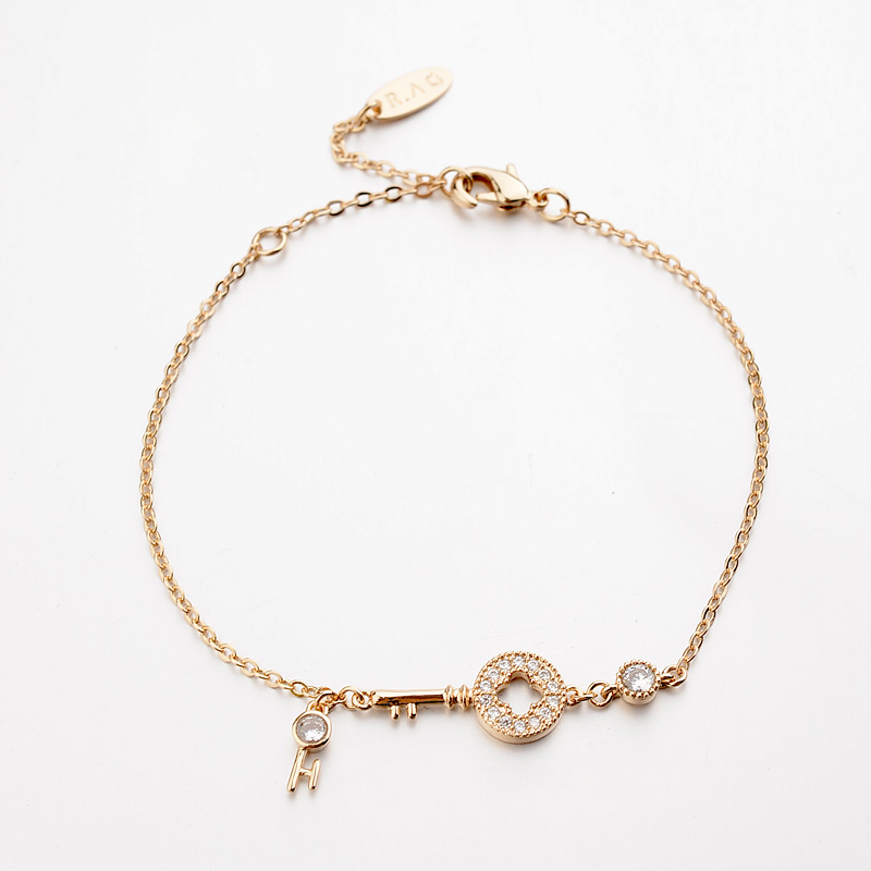 gold key bracelet 171238