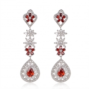 fashion zircon earrings 2036