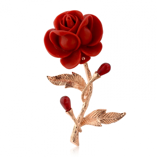 fashion rose brooch 53744