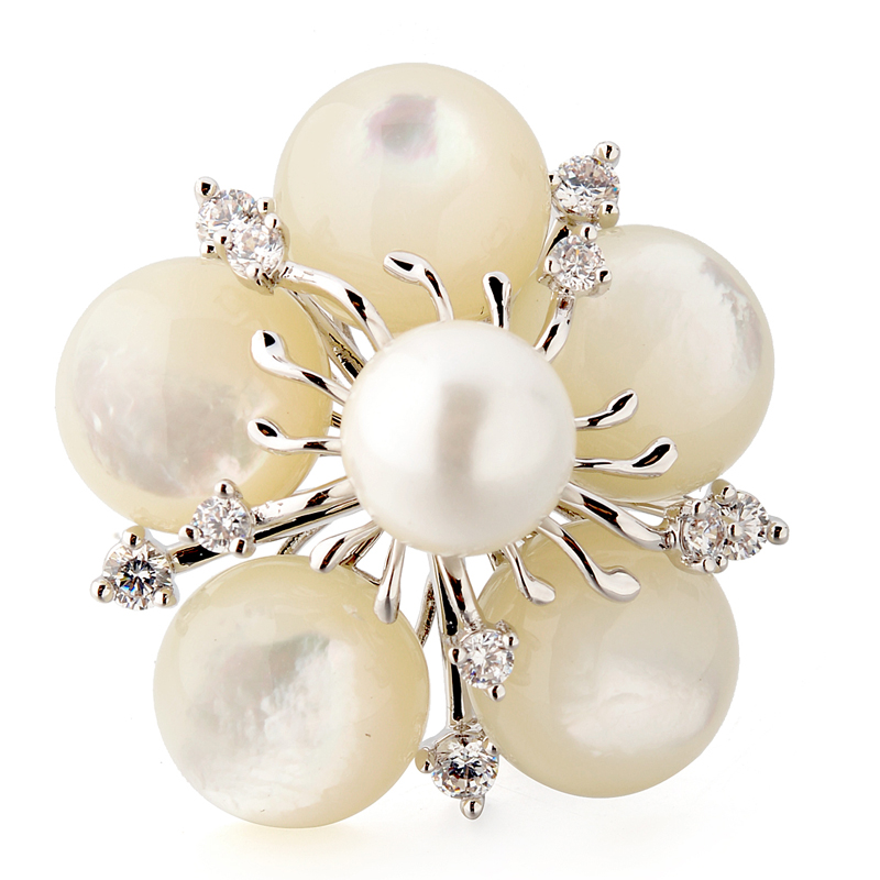 fashion pearl brooch 53740