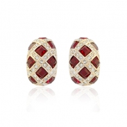 Clip on dimond earring 85094