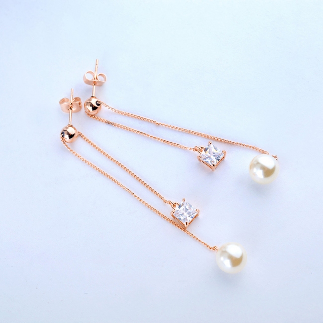 long style pearl earring 87888