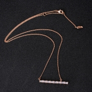 bar zircon necklace 62122