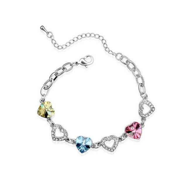 Fashion crystal heart bracelet SE1496