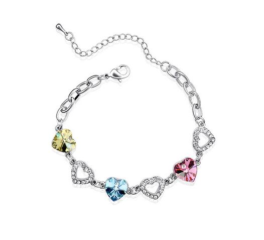 Fashion crystal heart bracelet SE1496