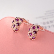 Clip on diamond earring 85094