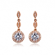 Clip on zircon earrings 321648