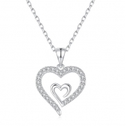 Heart to heart necklace 861620