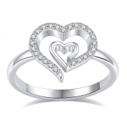Heart to heart ring 861621